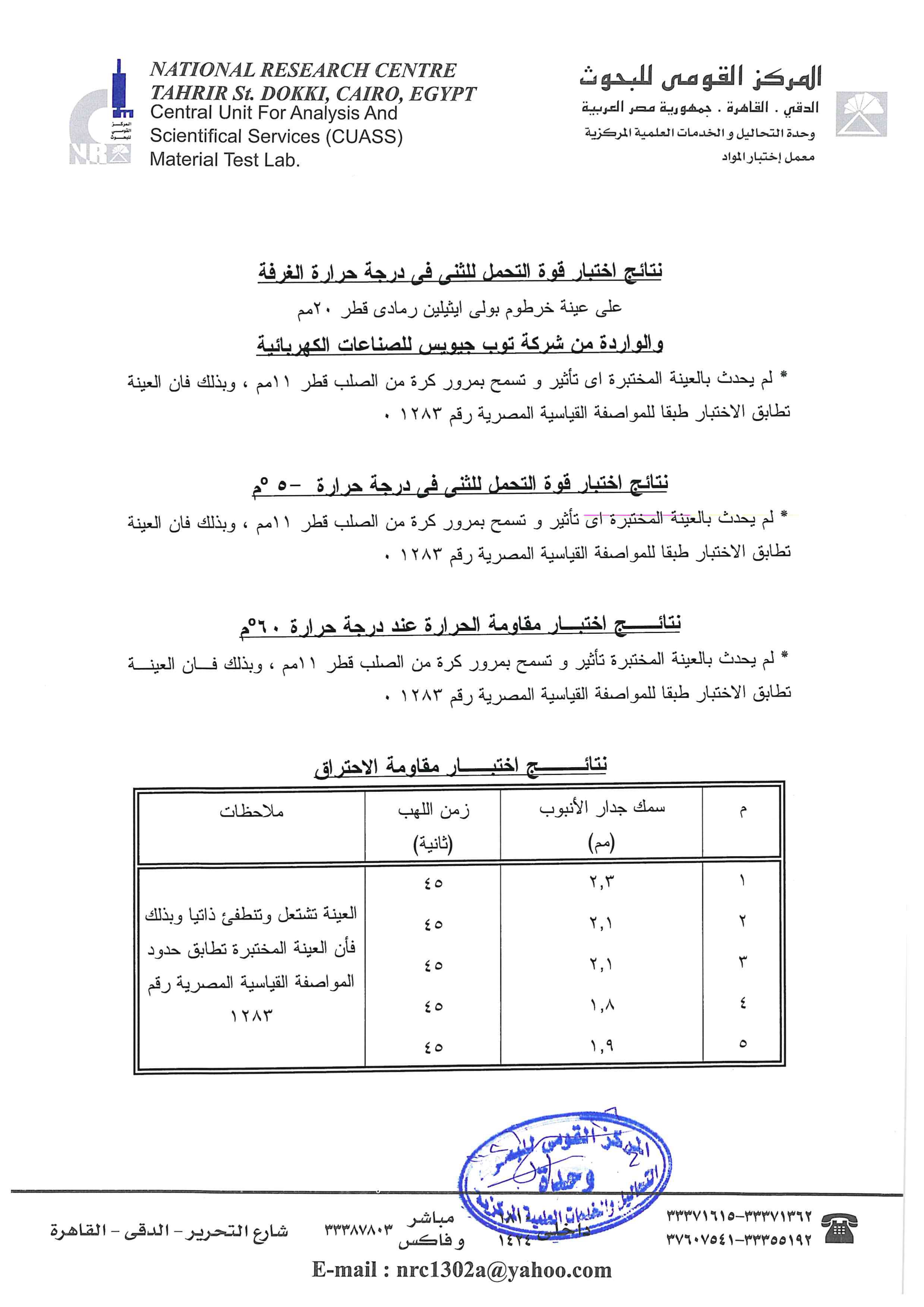 Electrical Test Report 5